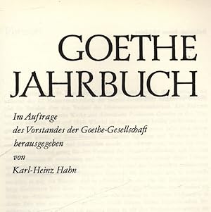 Bild des Verkufers fr Begegnungsformen des Westlichen und stlichen in Goethes "West-stlichem Divan". GOETHE JAHRBUCH, EINHUNDERTUNDVIERZEHNTER BAND. zum Verkauf von Antiquariat Bookfarm