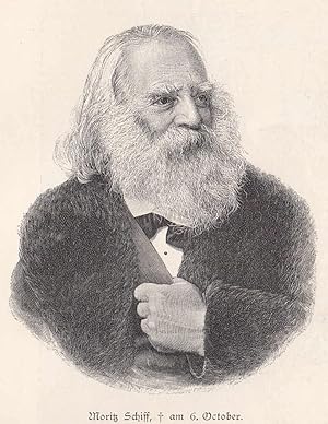 Bild des Verkufers fr Prof. der Physiologie. Brustbild zu seinem Tod am 6. Oktober 1896. zum Verkauf von Antiquariat Hild