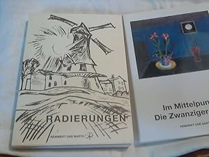 Imagen del vendedor de Galerie Remmert und Barth - 2 Kataloge : Im Mittelpunkt, die Zwanziger Jahre + Radierungen a la venta por Versandhandel Rosemarie Wassmann