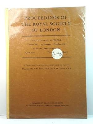 Proceedings of the Royal Society of London B. Biological Sciences: Volume 181, Number 1064, Pp. 2...