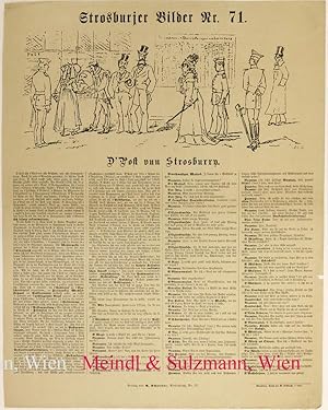 Imagen del vendedor de Strosburjer Bilder Nr. 71. D'Post vun Strosburry". a la venta por Antiquariat MEINDL & SULZMANN OG