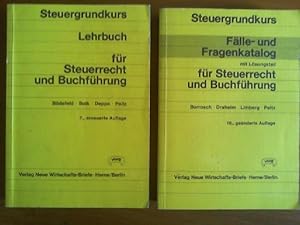 Bild des Verkufers fr 1) Rainer Bdefeld - Wolfgang Bolk - Elmar Deppe - Gnter Peitz: Lehrbuch fr Steuerrecht und Buchfhrung. 2) Friedrich Borrosch - Eberhard Draheim - Manfred Limberg - Gnter Peitz: Flle- und Fragenkatalog fr Steuerrecht und Buchfhrung. Mit Lsungsteil. Zusammen 2 Bcher. zum Verkauf von Buch-Galerie Silvia Umla