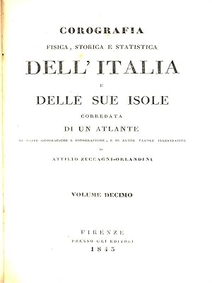 Corografia dell'Italia. Stato Pontificio Vol. 10
