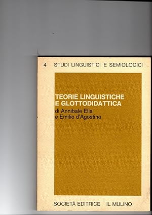 Bild des Verkufers fr Teorie linguistiche e glottodidattica. zum Verkauf von Il Muro di Tessa sas Studio bibl. di M.