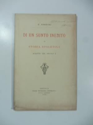Di un sunto inedito di storia spoletina scritto nel secolo X