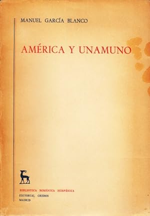 Imagen del vendedor de AMRICA Y UNAMUNO a la venta por Librera Vobiscum