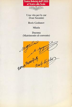 Il Teatro Bolscioj dellURSS al Teatro alla Scala. Ottobre 1989