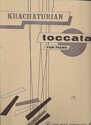 Seller image for Toccata for Piano for sale by Bookfeathers, LLC