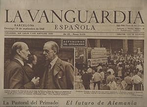 Imagen del vendedor de LA VANGUARDIA ESPAOLA. AO LXI. NUMERO 24.659. DOMINGO 16 DE SEPTIEMBRE DE 1945. a la venta por Librera Javier Fernndez