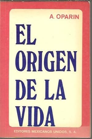 Seller image for EL ORIGEN DE LA VIDA. for sale by Librera Javier Fernndez