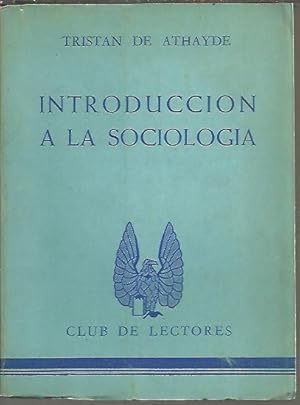 Imagen del vendedor de INTRODUCCION A LA SOCIOLOGIA. a la venta por Librera Javier Fernndez