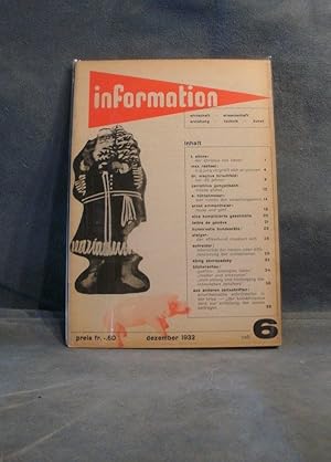 information, nr 6 - dezember 1932 (first year of publication)