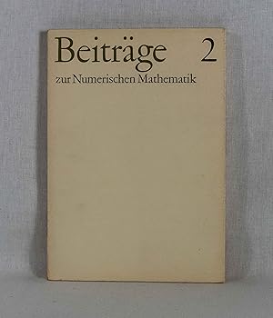 Image du vendeur pour Beitrge zur Numerischen Mathematik 2. mis en vente par Versandantiquariat Waffel-Schrder