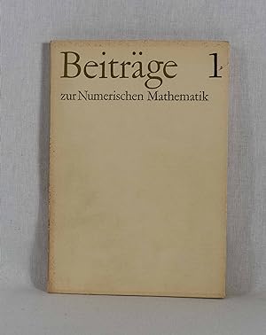 Image du vendeur pour Beitrge zur Numerischen Mathematik 1. mis en vente par Versandantiquariat Waffel-Schrder
