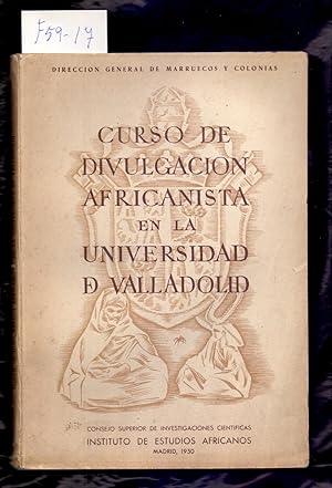 Seller image for CURSO DE DIVULGACION AFRICANISTA EN LA UNIVERSIDAD DE VALLADALID for sale by Libreria 7 Soles