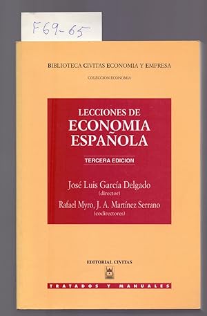 Seller image for LECCIONES DE ECONOMIA ESPAOLA for sale by Libreria 7 Soles