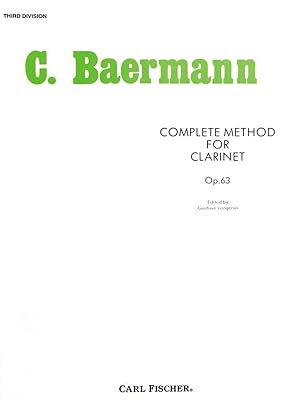 Immagine del venditore per BAERMANN C. - Complete Method Op.63 (3 Division) para Clarinete (Langenus) venduto da Mega Music