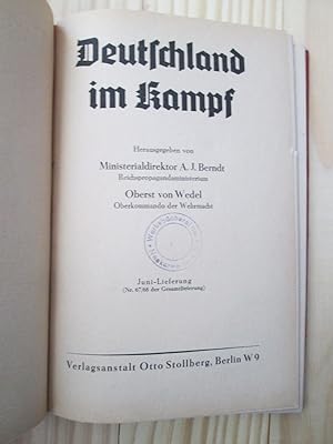 Image du vendeur pour Deutschland im Kampf : [1942] Juni-Lieferung (Nr. 67 / 68 der Gesamtlieferung) mis en vente par Expatriate Bookshop of Denmark