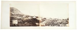 Exceedingly Scarce Panorama Albumen Photograph of the Area Known as "Central" in Hong Kong.