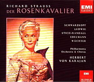 Imagen del vendedor de Richard Strauss : Der Rosenkavalier Schwarzkopf, Ludwig, Stich-Randall, Edelmann, Wchter, Philharmonia Orchestra & Chorus, Herbert von Karajan a la venta por Licus Media