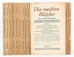 Bild des Verkufers fr Die Verwandlung [The Metamorphosis] in Die Weissen Bltter magazine zum Verkauf von Anniroc Rare Books