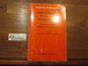 Immagine del venditore per Internationales Privat- und Verfahrensrecht : Textausgabe. von Erik Jayme ; Rainer Hausmann / Beck'sche Textausgaben venduto da Antiquariat im Kaiserviertel | Wimbauer Buchversand