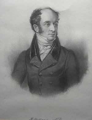 Seller image for Portrait of Holland, Half length, looking right, facsimile signature below, by Francis William Wilkin [1791-1842]. for sale by R.G. Watkins Books and Prints