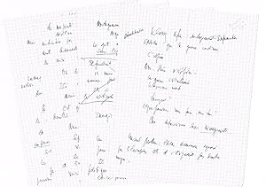 Bild des Verkufers fr Autograph manuscript. zum Verkauf von Kotte Autographs GmbH