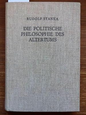 Image du vendeur pour Die politische Philosophie des Altertums. mis en vente par Michael Fehlauer - Antiquariat