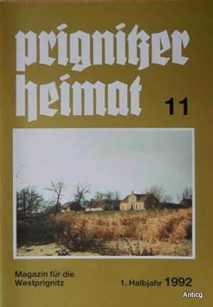 Bild des Verkufers fr Prignitzer Heimat. Magazin fr die Westprignitz. 1. Halbjahr 1992; Heft 11 und 12. zum Verkauf von Antiquariat Gntheroth