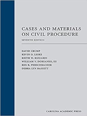 Bild des Verkufers fr Cases and Materials on Civil Procedure zum Verkauf von BarristerBooks