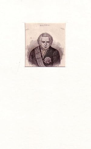 Bild des Verkufers fr PORTRAIT Joseph Banks. (1743 London - 1820 ebda., britischer Naturforscher, Botaniker). Brustbild en face. Stahlstich. zum Verkauf von Antiquariat Reinhold Pabel