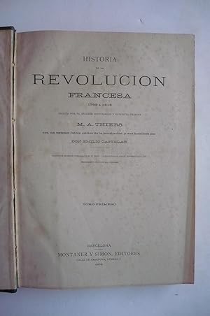 HISTORIA DE LA REVOLUCIÓN FRANCESA.