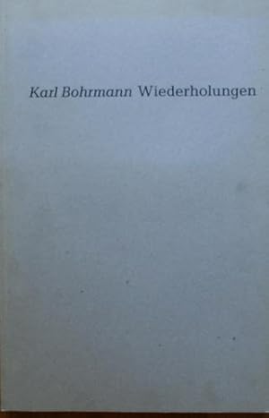 Seller image for Wiederholungen : 355 Aktzeichnungen 1993/94 aus der Sammlung Ingrid Welle. for sale by Galerie Joy Versandantiquariat  UG (haftungsbeschrnkt)