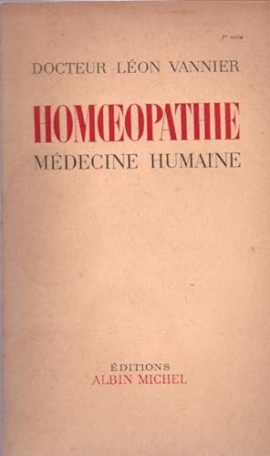 Homéopathie médecine humaine