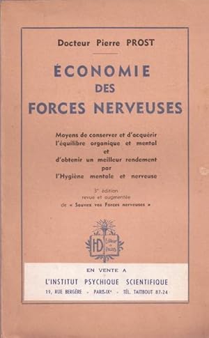 Seller image for conomie des forces nerveuses for sale by LE GRAND CHENE