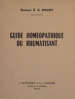 Guide homeopathique du rhumatisant
