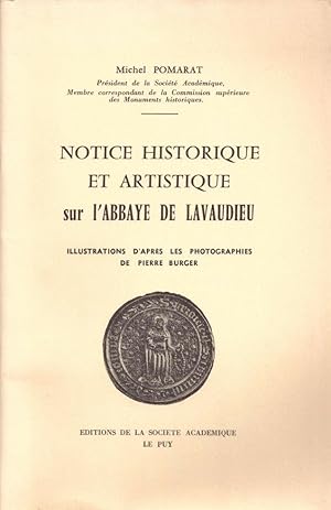 Imagen del vendedor de Notice historique et artistique sur l'abbaye de Lavaudieu a la venta por LE GRAND CHENE