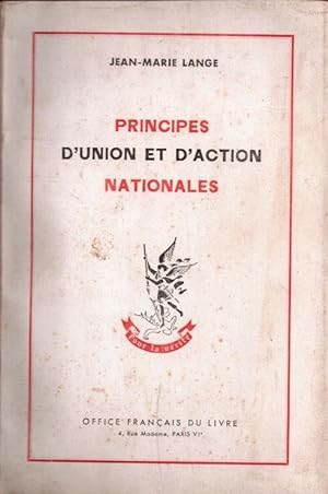 Principes d'union et d'action nationales