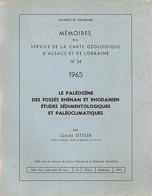 Le Paléogène des fossés rhénan et rhodanien études sédimentologiques et paléoclimatiques