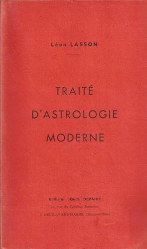 Imagen del vendedor de Trait d'astrologie moderne a la venta por LE GRAND CHENE