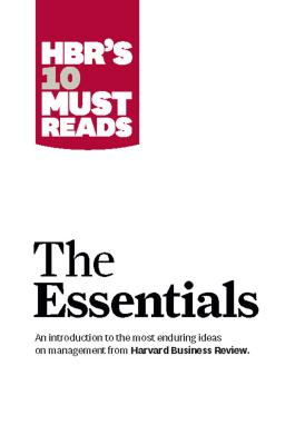 Image du vendeur pour HBR's 10 Must Reads: The Essentials (Hardback or Cased Book) mis en vente par BargainBookStores