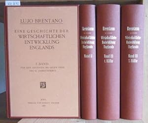 Bild des Verkufers fr Eine Geschichte der wirtschaftlichen Entwicklung Englands. 3 Bnde (in 4 Bnden). zum Verkauf von Versandantiquariat Trffelschwein