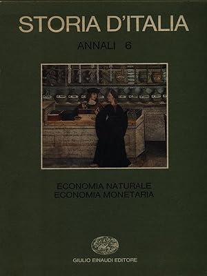 Bild des Verkufers fr Storia d'Italia Annali 6 - Economia zum Verkauf von Librodifaccia