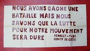 Plakat - Nous avons gagne une bataille mais nous savons que la lutte pour notre Mouvement sera du...