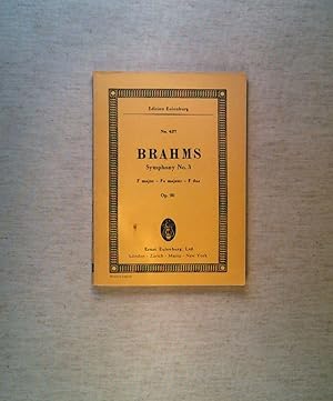 Seller image for BRAHMS SYMPHONY NO 3: F MAJOR: OP 90: EDITION EULENBURG NO 427. for sale by ANTIQUARIAT Franke BRUDDENBOOKS