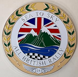 2013 Sea to Sky All British Rally Car Medallion