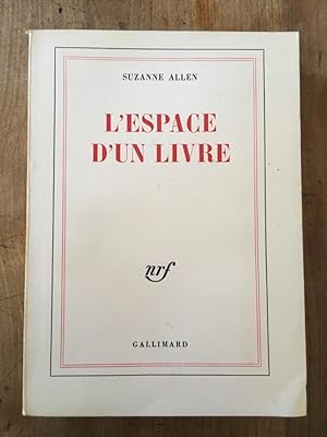 Bild des Verkufers fr L'espace d'un livre zum Verkauf von Librairie des Possibles