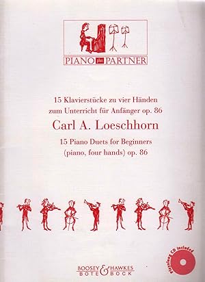 Bild des Verkufers fr 15 Klavierstcke zu vier Hnden zum Unterricht fr Anfnger op. 86 zum Verkauf von Elops e.V. Offene Hnde