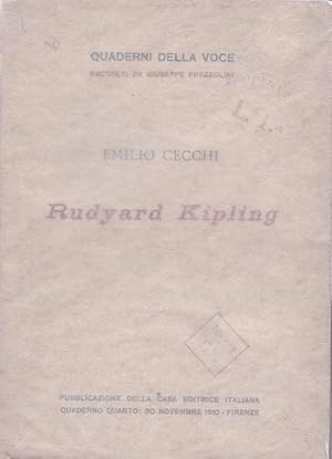 RUDYARD KIPLING, la sua opera prima nel settore della critica letteraria che indirizzò le sue fut...